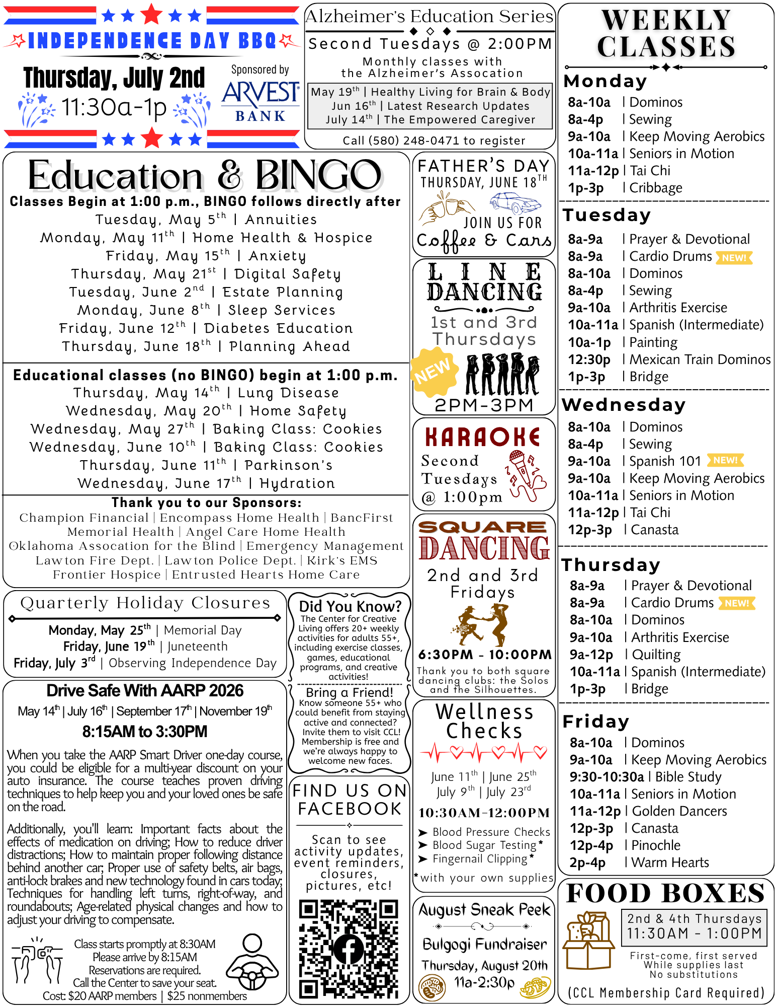 Current CCL newsletter insert